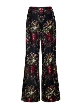 Black fleur Firenze pants