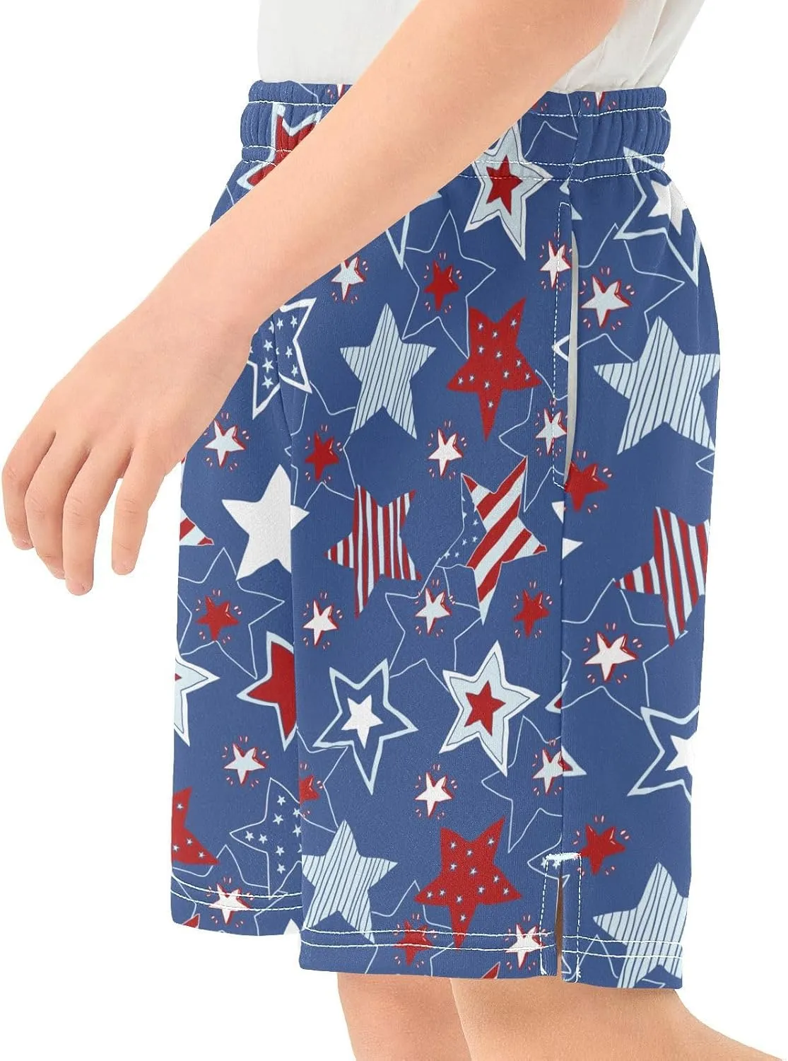 Boys Athletic Shorts Size 7-15 Boys' Casual Shorts with Pockets Elastic Waist Summer Kids Bottom for Sports Homewear