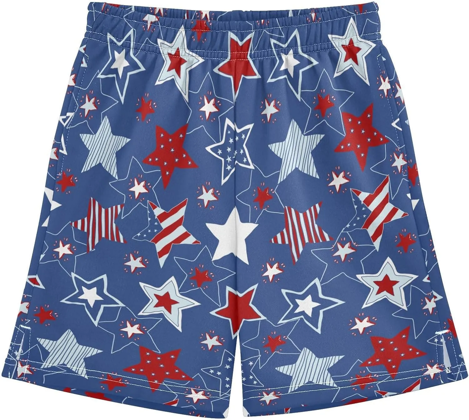 Boys Athletic Shorts Size 7-15 Boys' Casual Shorts with Pockets Elastic Waist Summer Kids Bottom for Sports Homewear