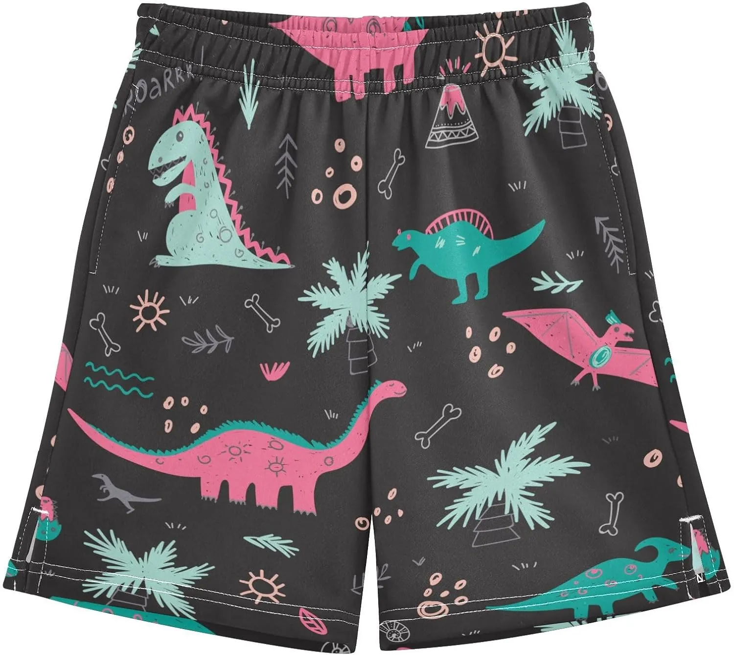 Boys Athletic Shorts Size 7-15 Boys' Casual Shorts with Pockets Elastic Waist Summer Kids Bottom for Sports Homewear