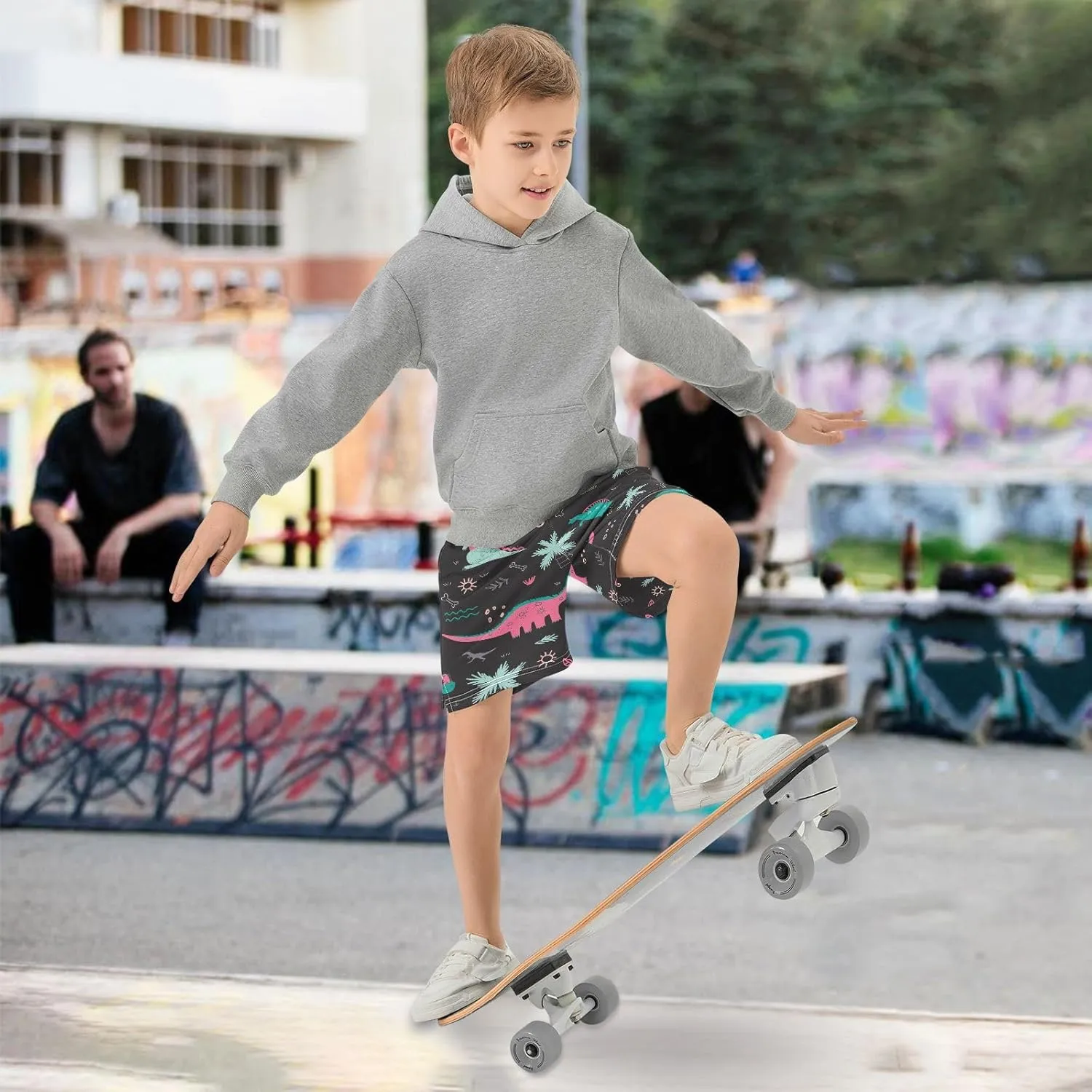 Boys Athletic Shorts Size 7-15 Boys' Casual Shorts with Pockets Elastic Waist Summer Kids Bottom for Sports Homewear