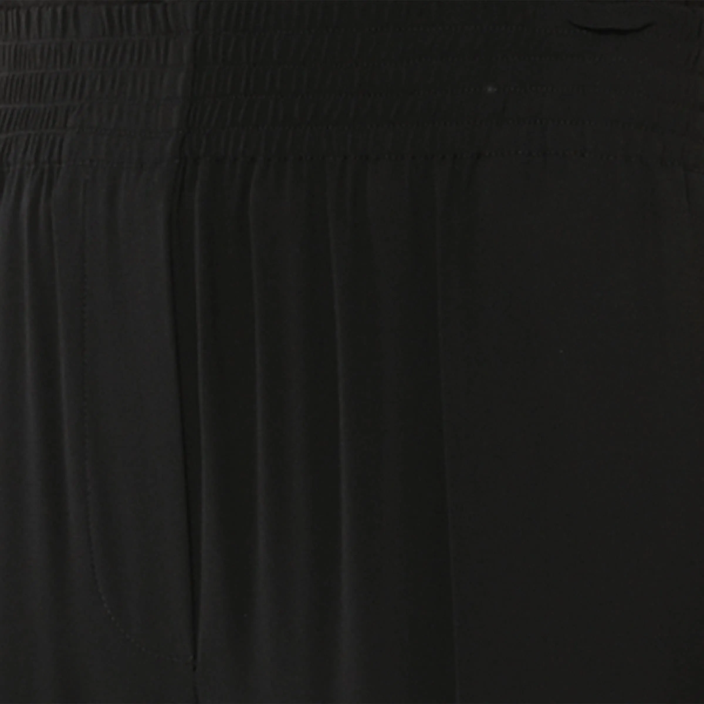 Crepe Satin Fit Pants in Black