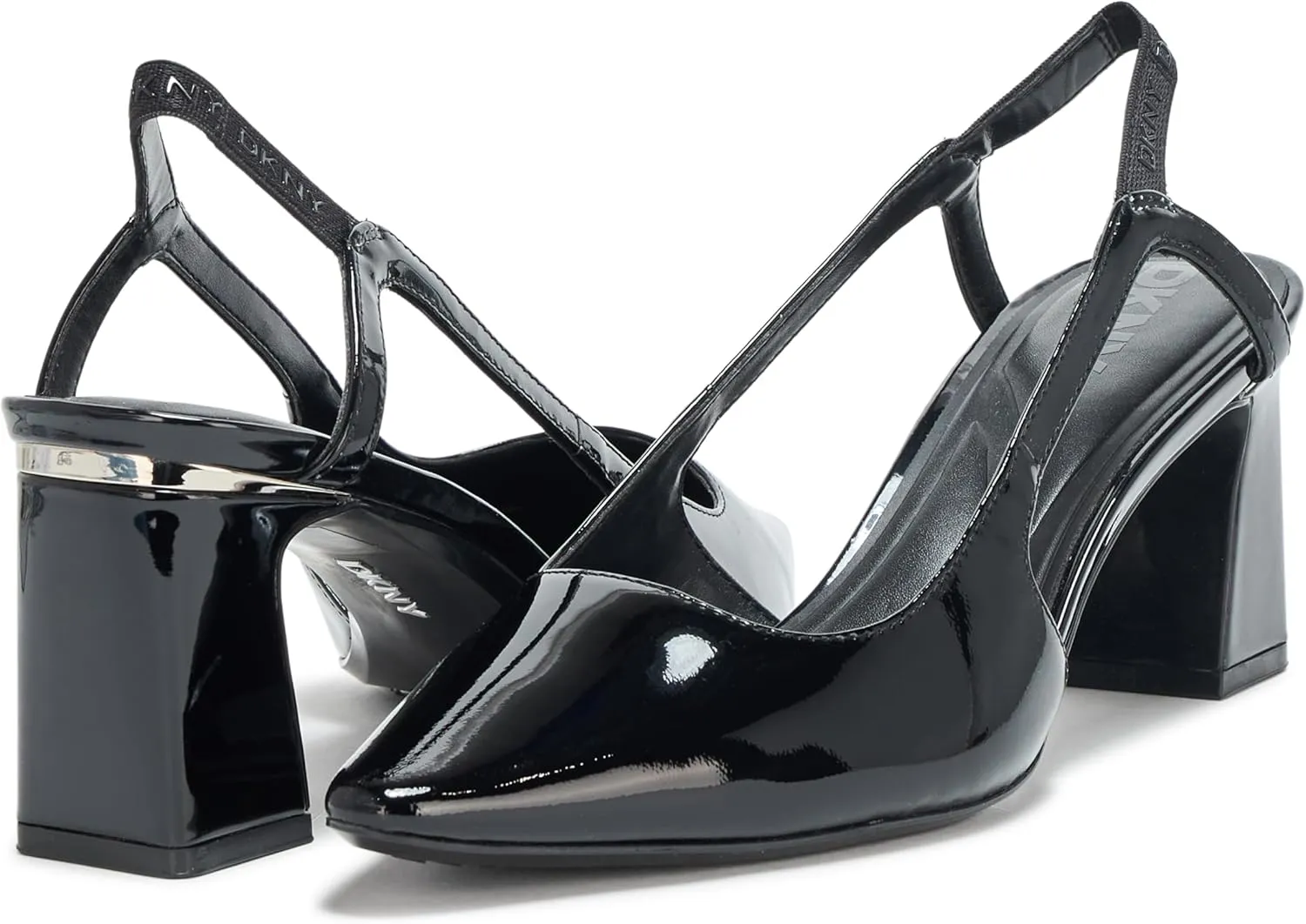 DKNY Women's Sohana Closed Toe Slingback Block Heel Pump