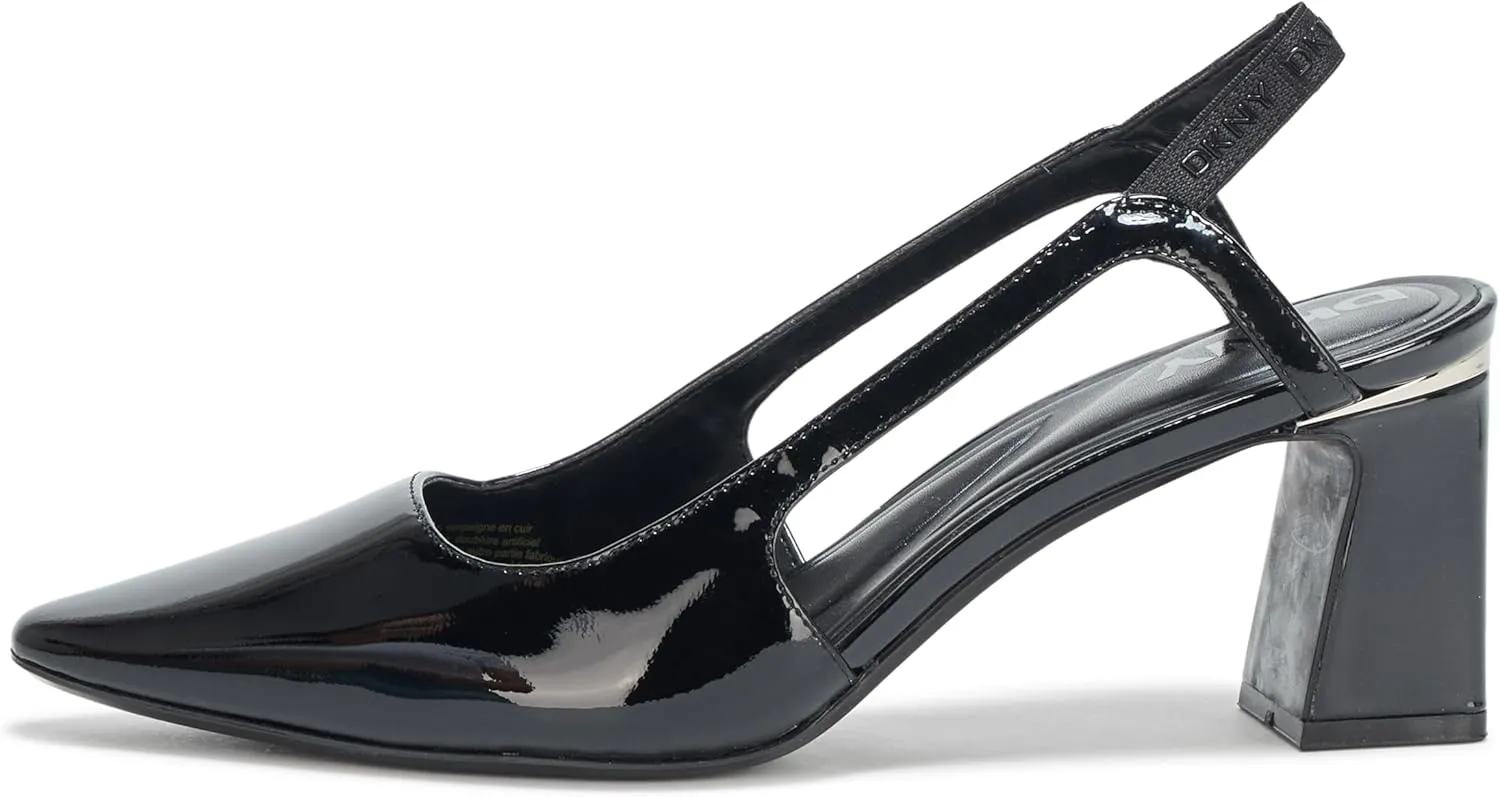 DKNY Women's Sohana Closed Toe Slingback Block Heel Pump