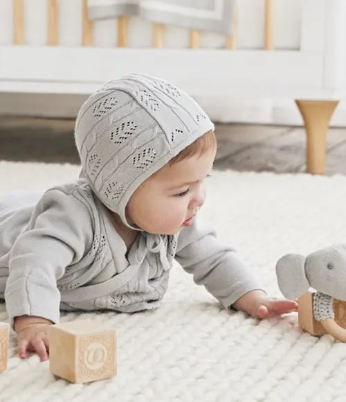Dove Grey Baby Layette Gift Set