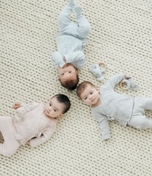 Dove Grey Baby Layette Gift Set