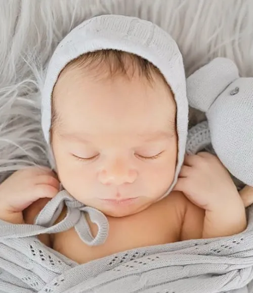 Dove Grey Baby Layette Gift Set