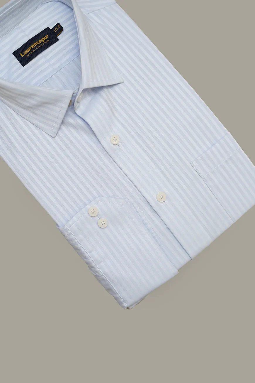 Formal Shirt - Supernova Light Blue Stripes