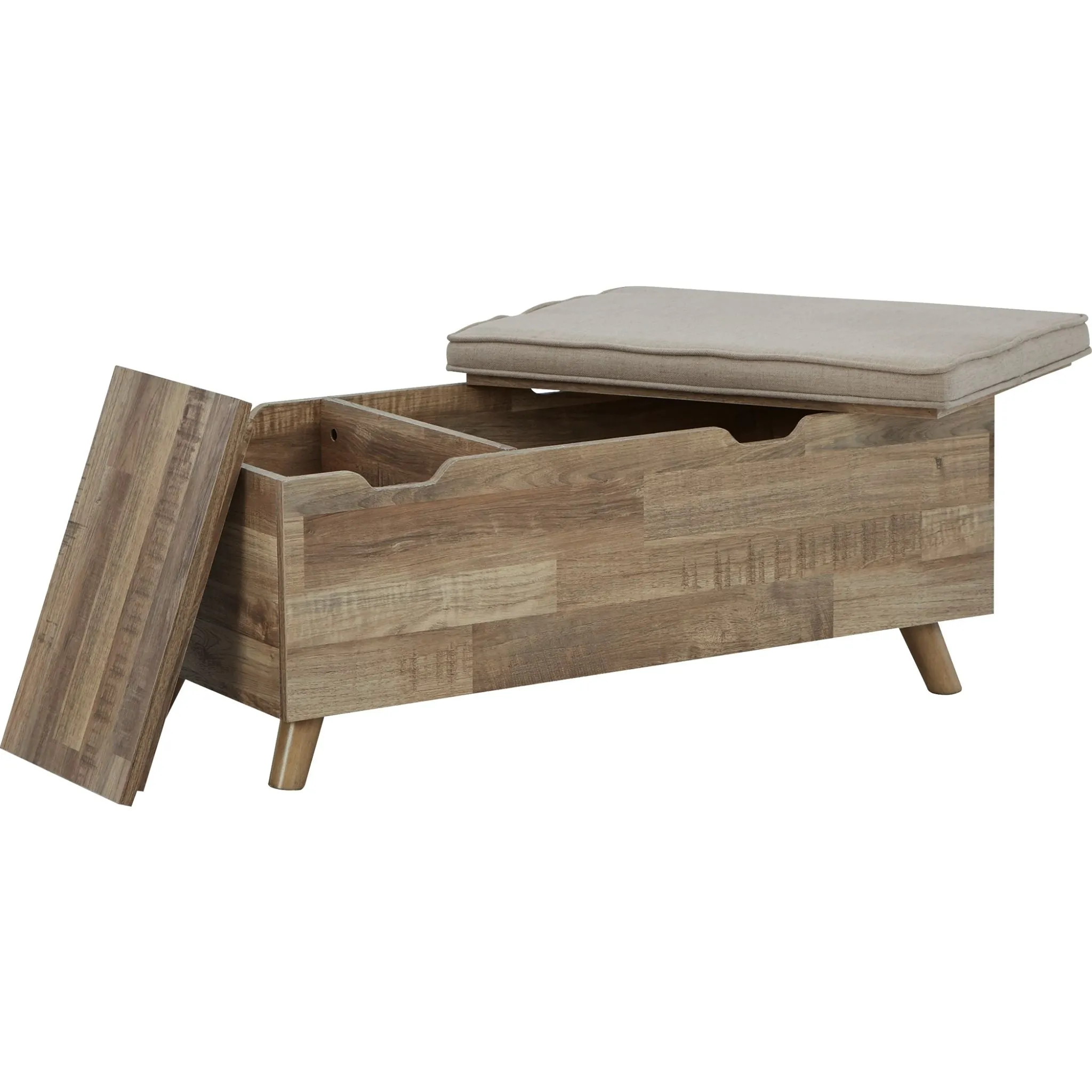 Gerdanet Storage Bench - Beige/Brown