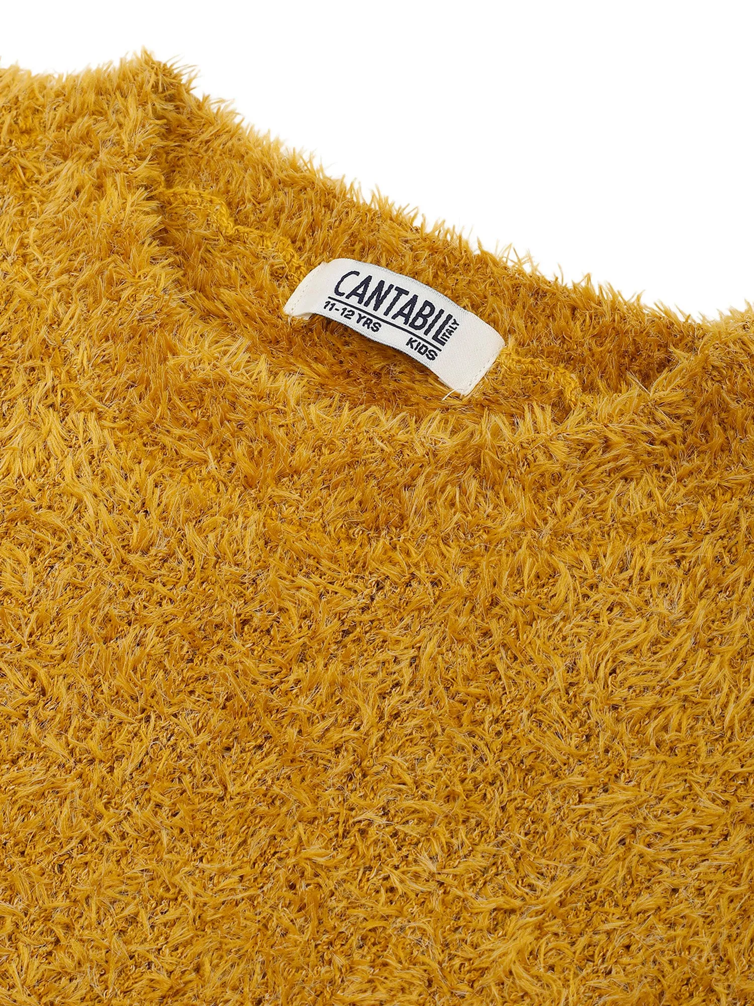 Girls Mustard Sweater