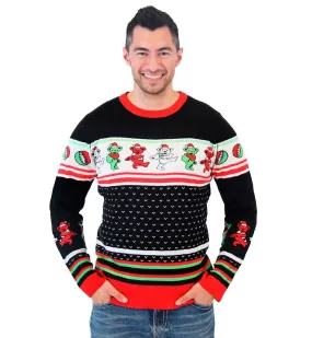 Grateful Dead Dancing Bears Ugly Christmas Sweater