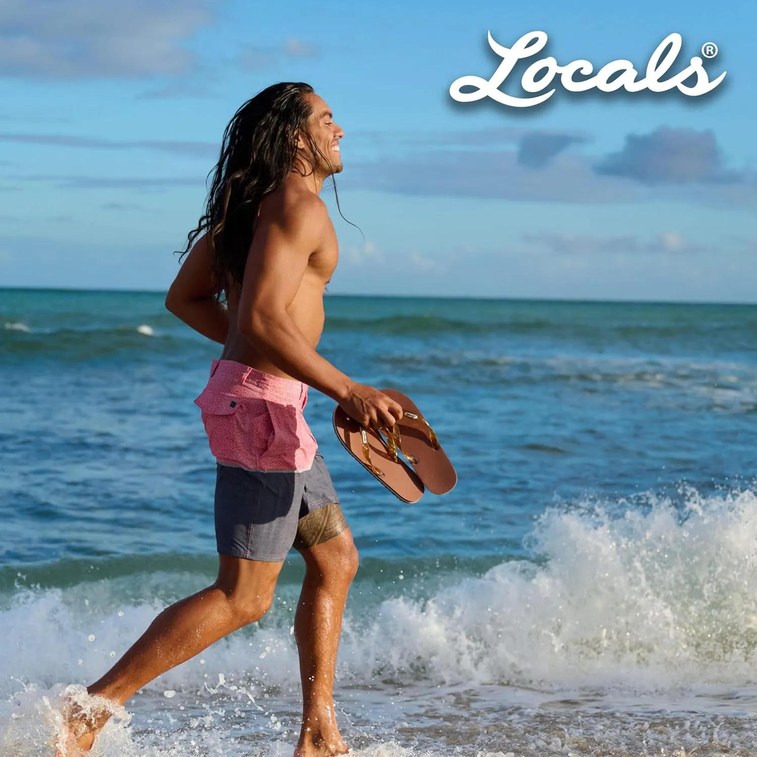 Hawaii Unisex Stripe Flip Flop Collection