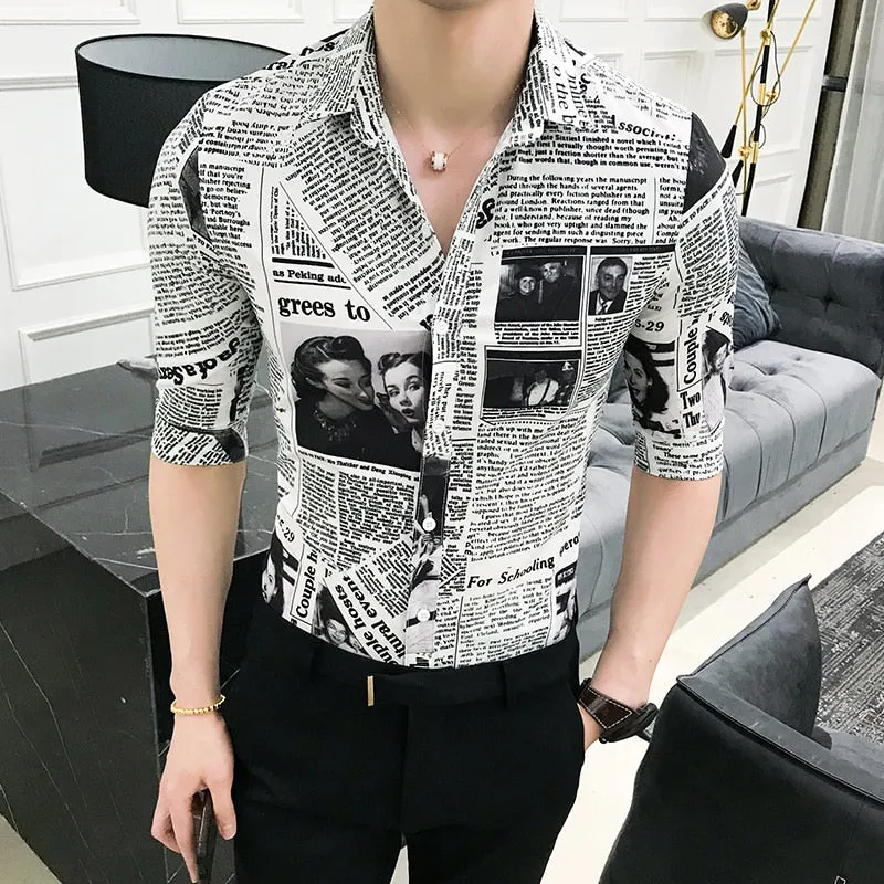 High Quality Shirt Half Sleeve Slim