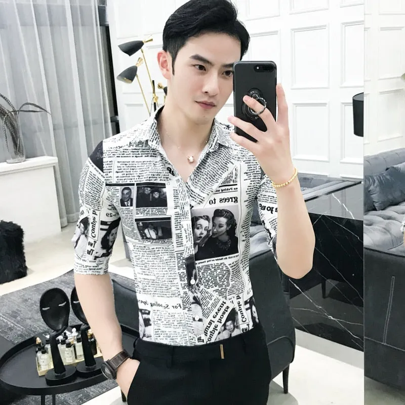 High Quality Shirt Half Sleeve Slim
