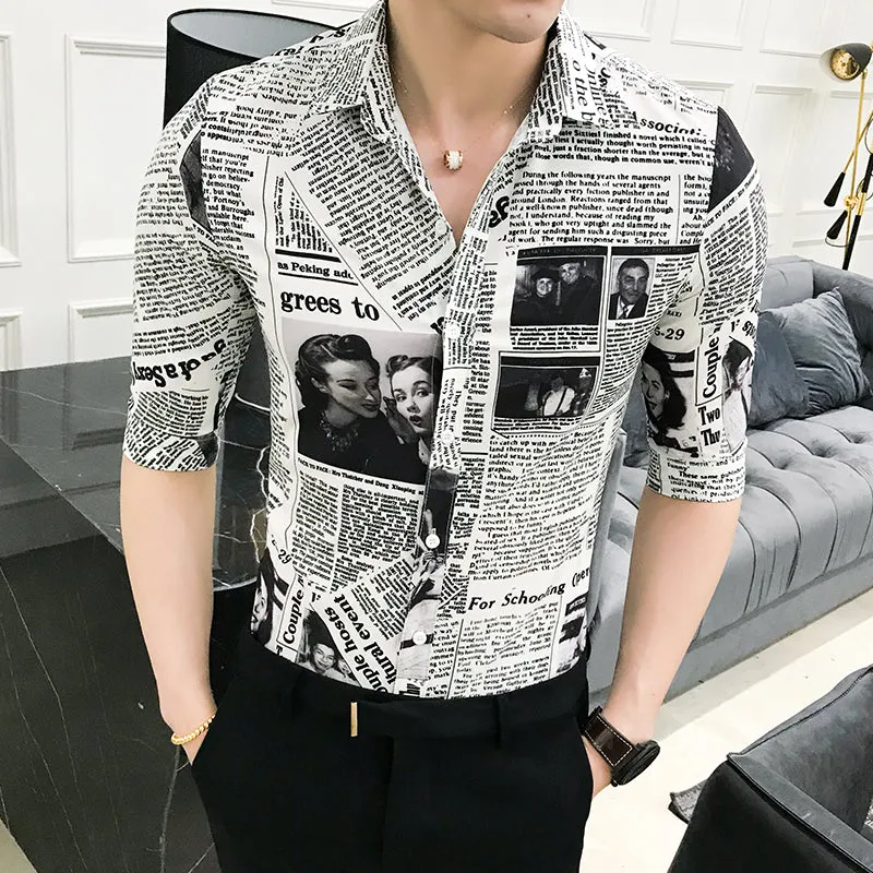 High Quality Shirt Half Sleeve Slim