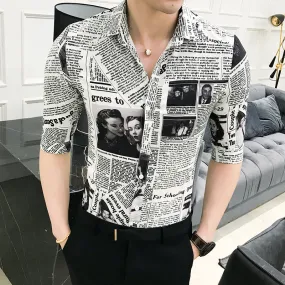 High Quality Shirt Half Sleeve Slim