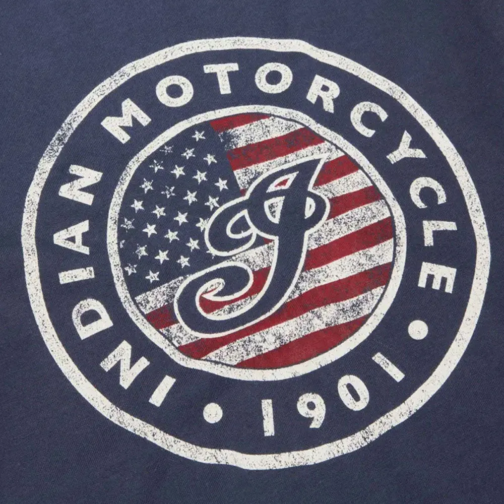 Indian Motorcycle  Polaris Kids USA Flag Logo T-Shirt Tee Soft Lightweight Comfortable