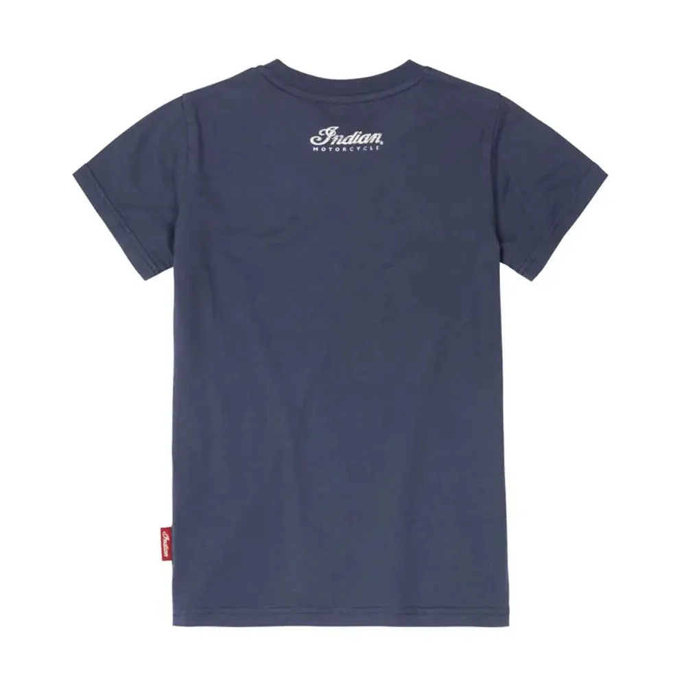 Indian Motorcycle  Polaris Kids USA Flag Logo T-Shirt Tee Soft Lightweight Comfortable