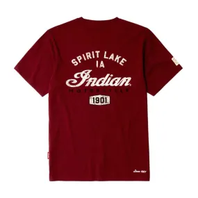 Indian Motorcycle  Polaris Mens Spirit Lake T-Shirt Tee Soft Lightweight Comfortable