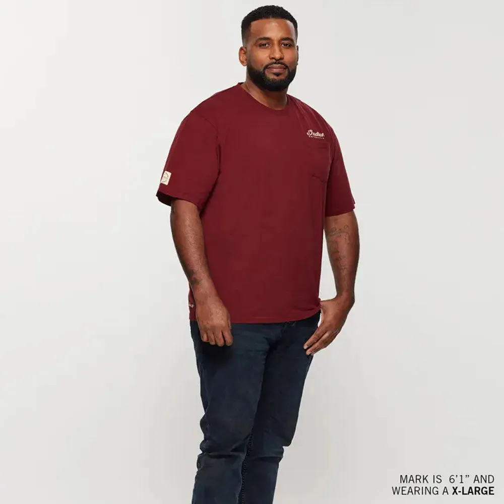 Indian Motorcycle  Polaris Mens Spirit Lake T-Shirt Tee Soft Lightweight Comfortable