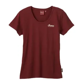Indian Motorcycle  Womens Motorcycle T-Shirt Tee Soft Lightweight Comfortable Red
