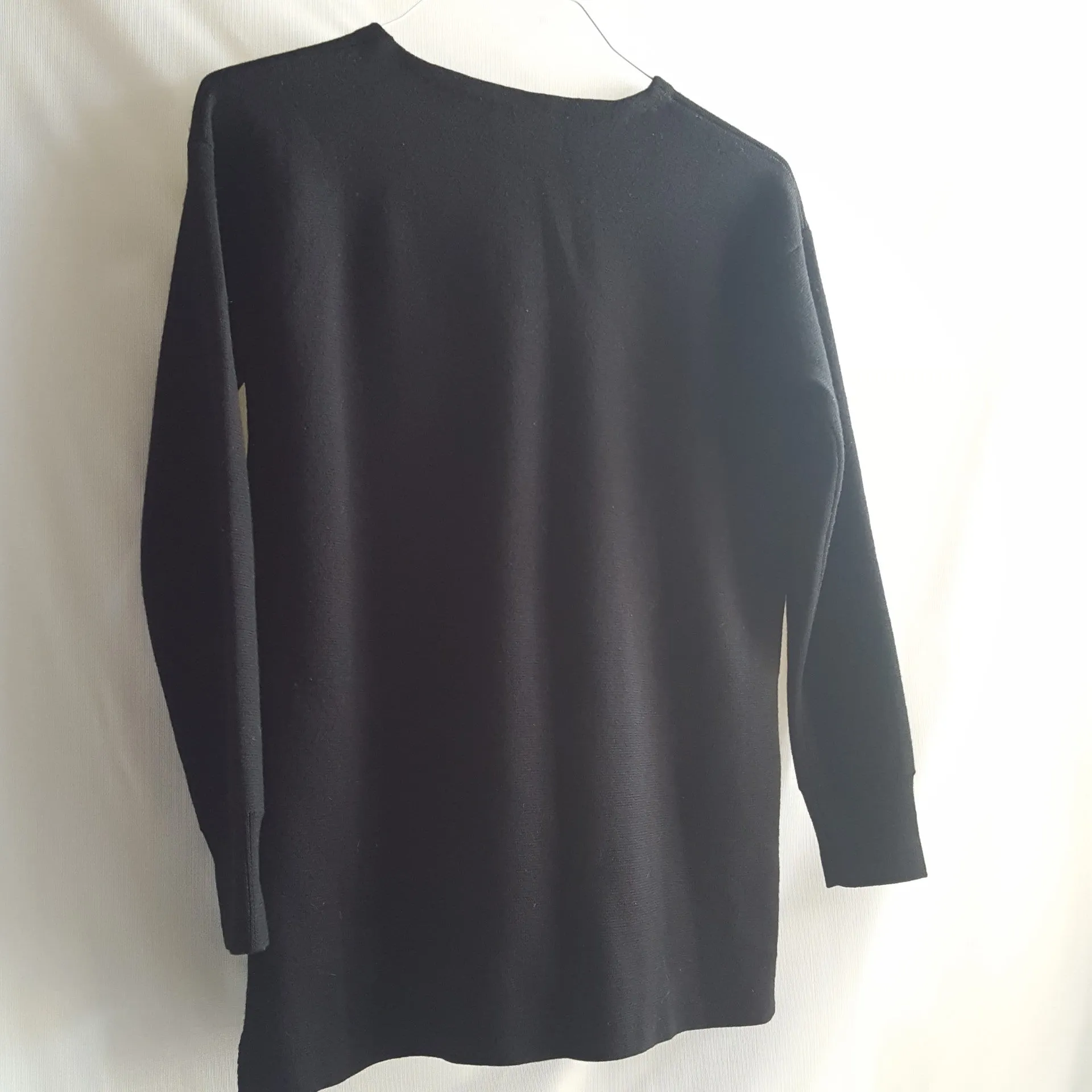 J.Crew Merino Leather Pocket Sweater Black size  XS