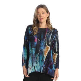 Jess & Jane "Eclipse" French Brushed Knit Top - FB8-1853