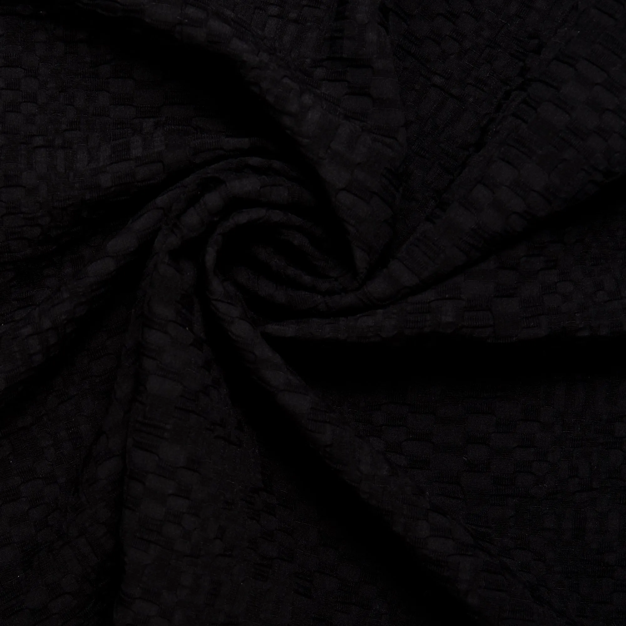 Knit Jacquard - Textured  Black