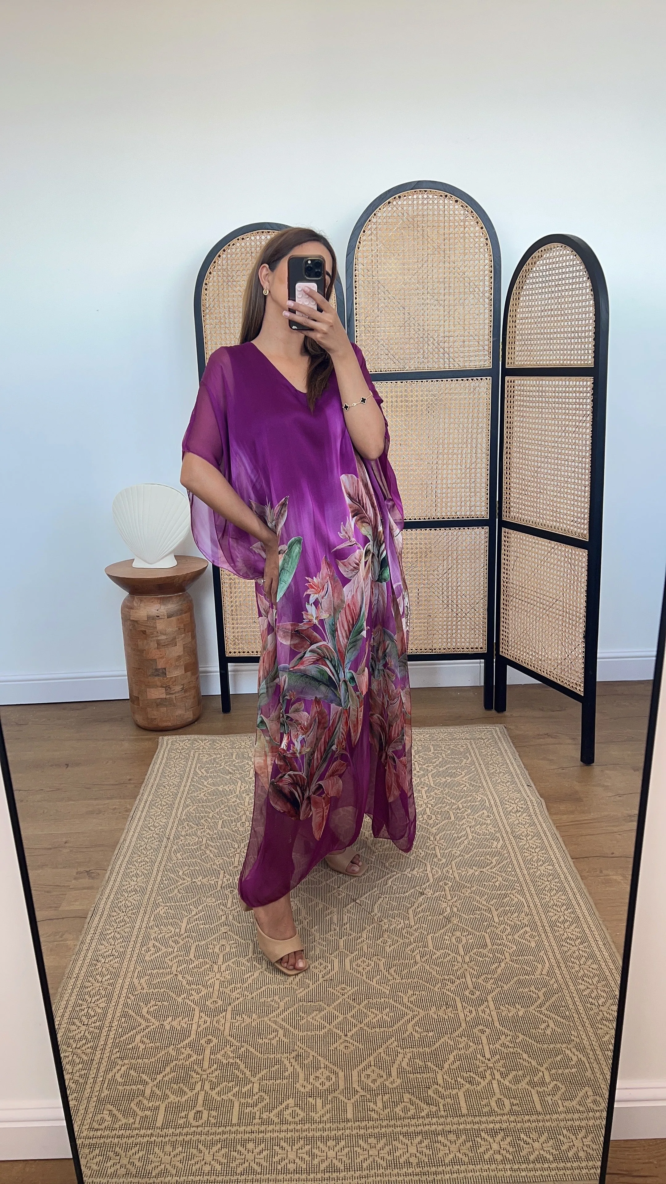 Lela dress in plum