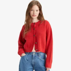 Levi's Cat Cardigan in Red