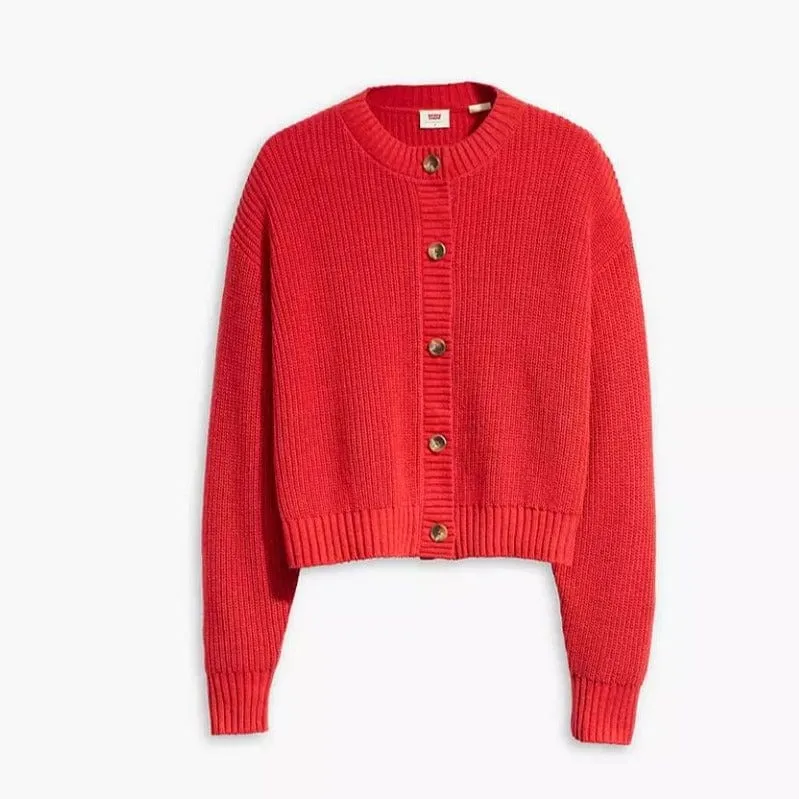 Levi's Cat Cardigan in Red