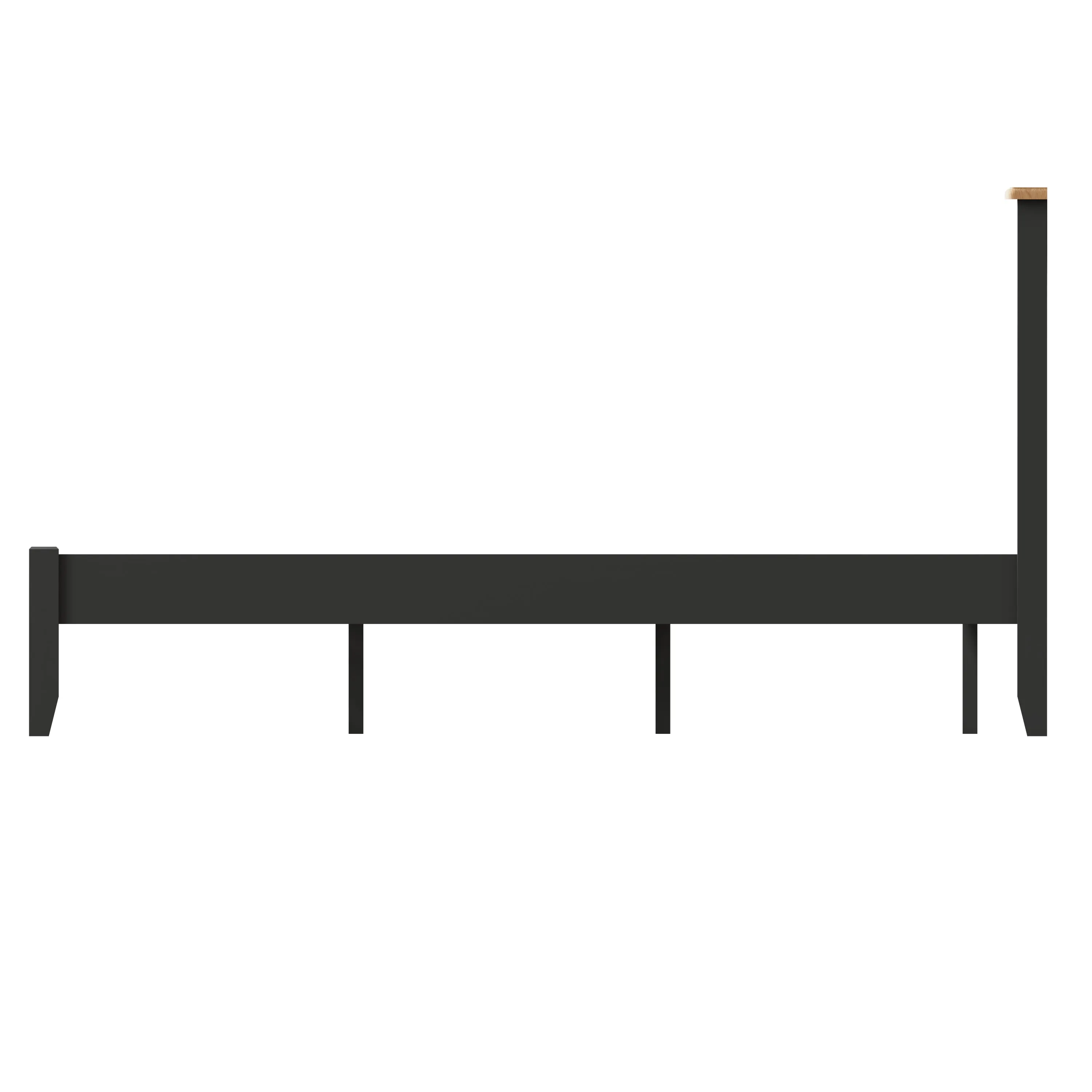 Malmesbury Grey Bed 4'6" Double 150 x 204 x 110 cm