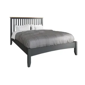 Malmesbury Grey Bed 4'6" Double 150 x 204 x 110 cm