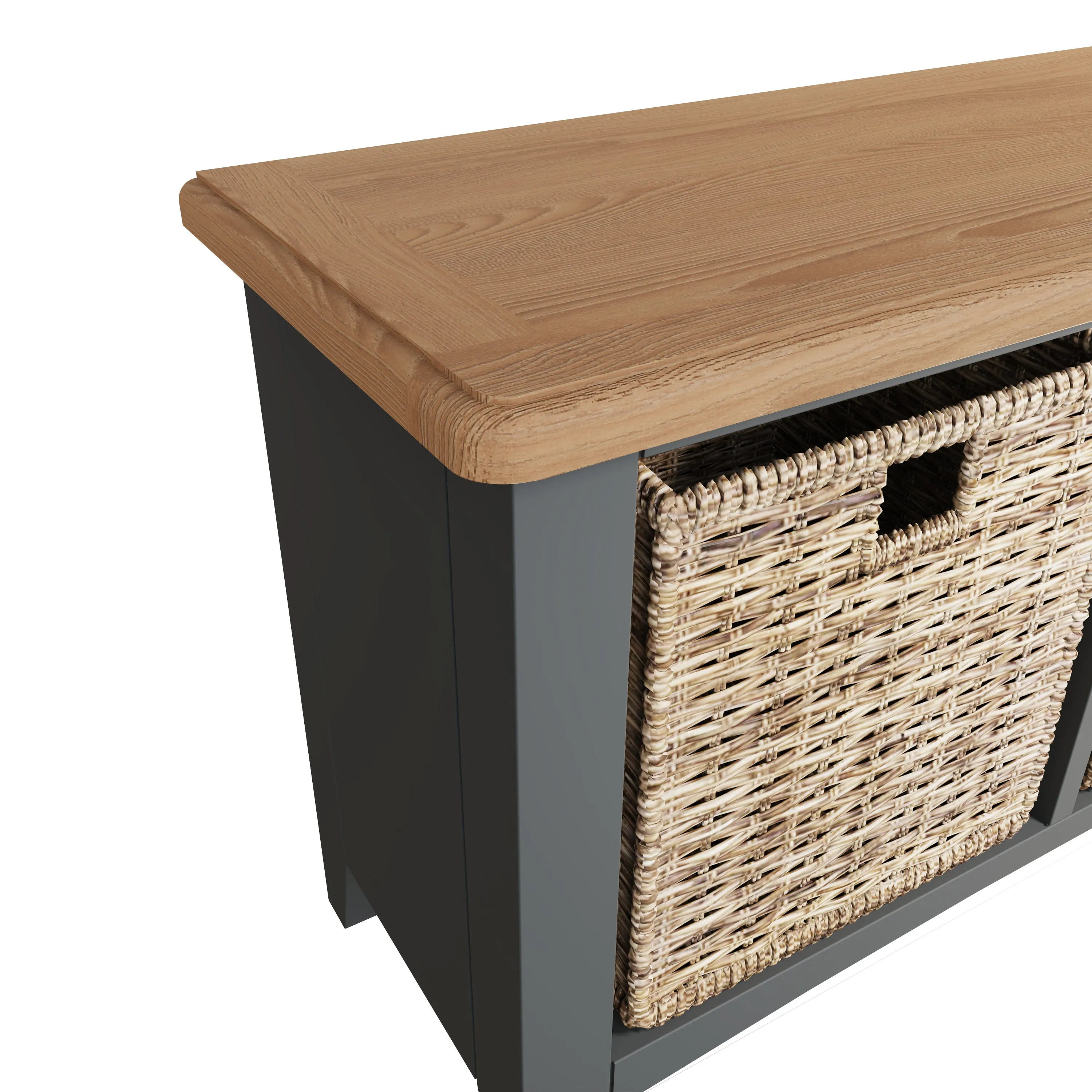 Malmesbury Grey Hall Bench 80 x 30 x 50 cm