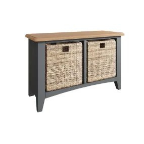 Malmesbury Grey Hall Bench 80 x 30 x 50 cm