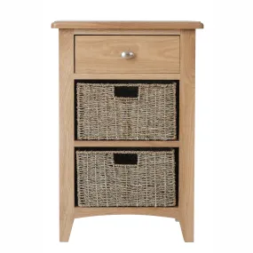 Manor Collection Woodstock 1 Drawer 2 Basket Unit