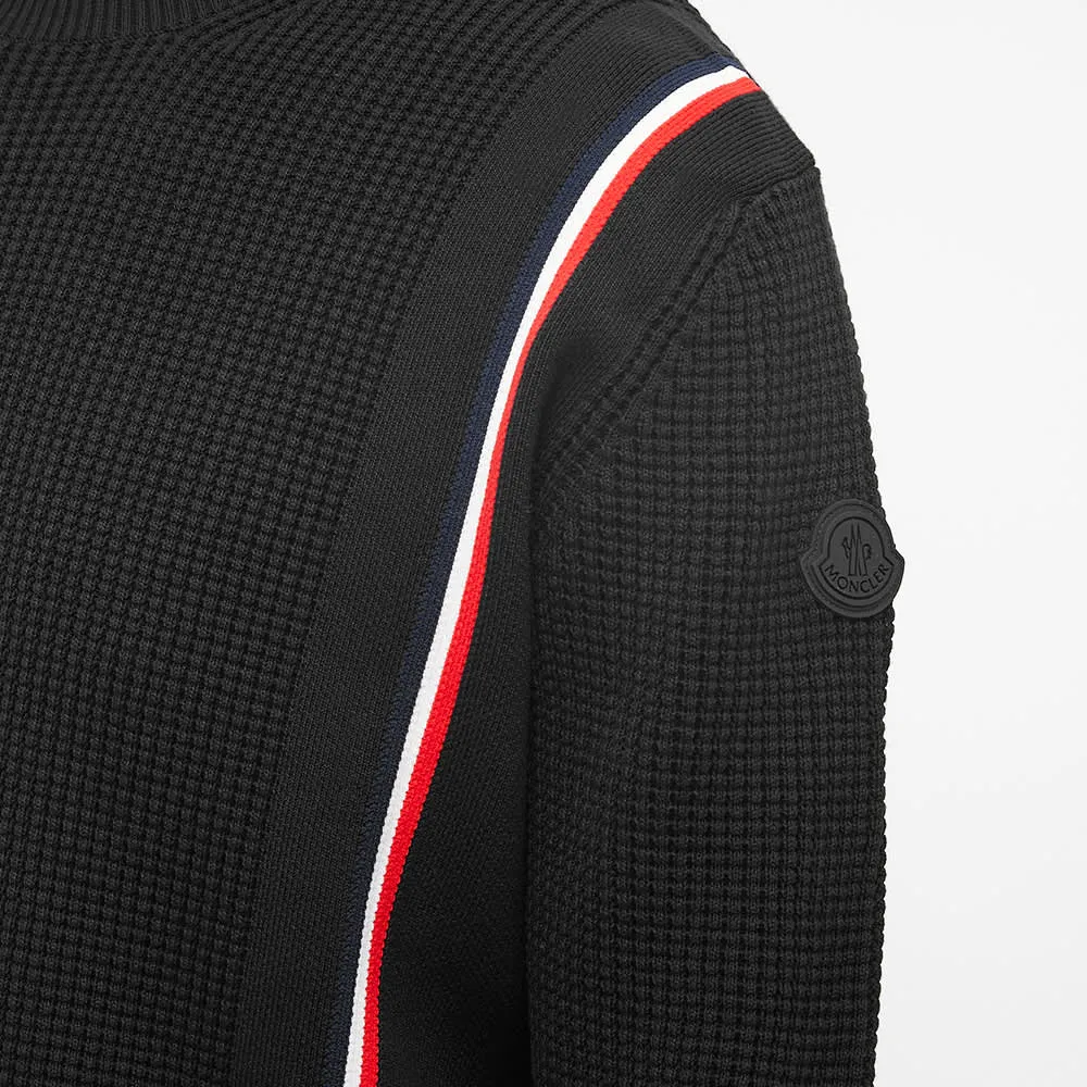 Moncler Tricolor Taping Crew Knit Jumper