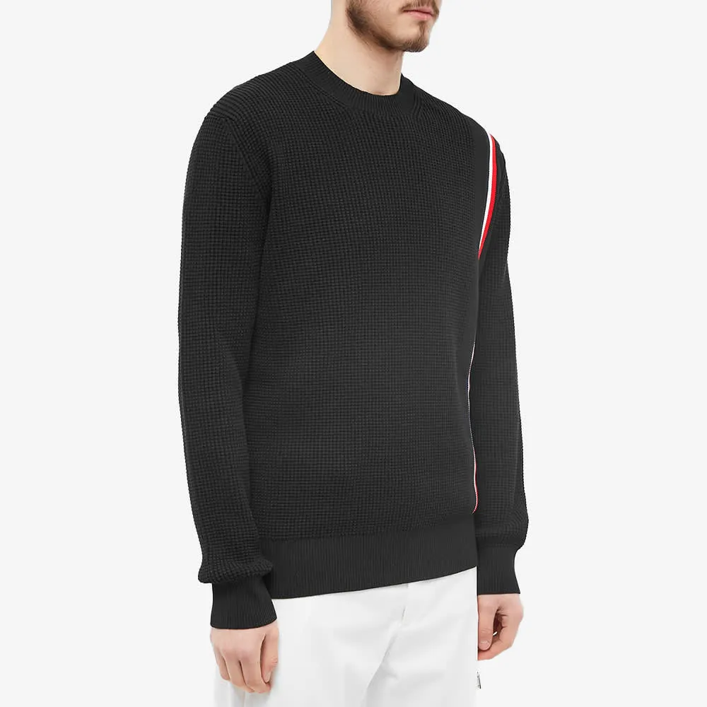 Moncler Tricolor Taping Crew Knit Jumper