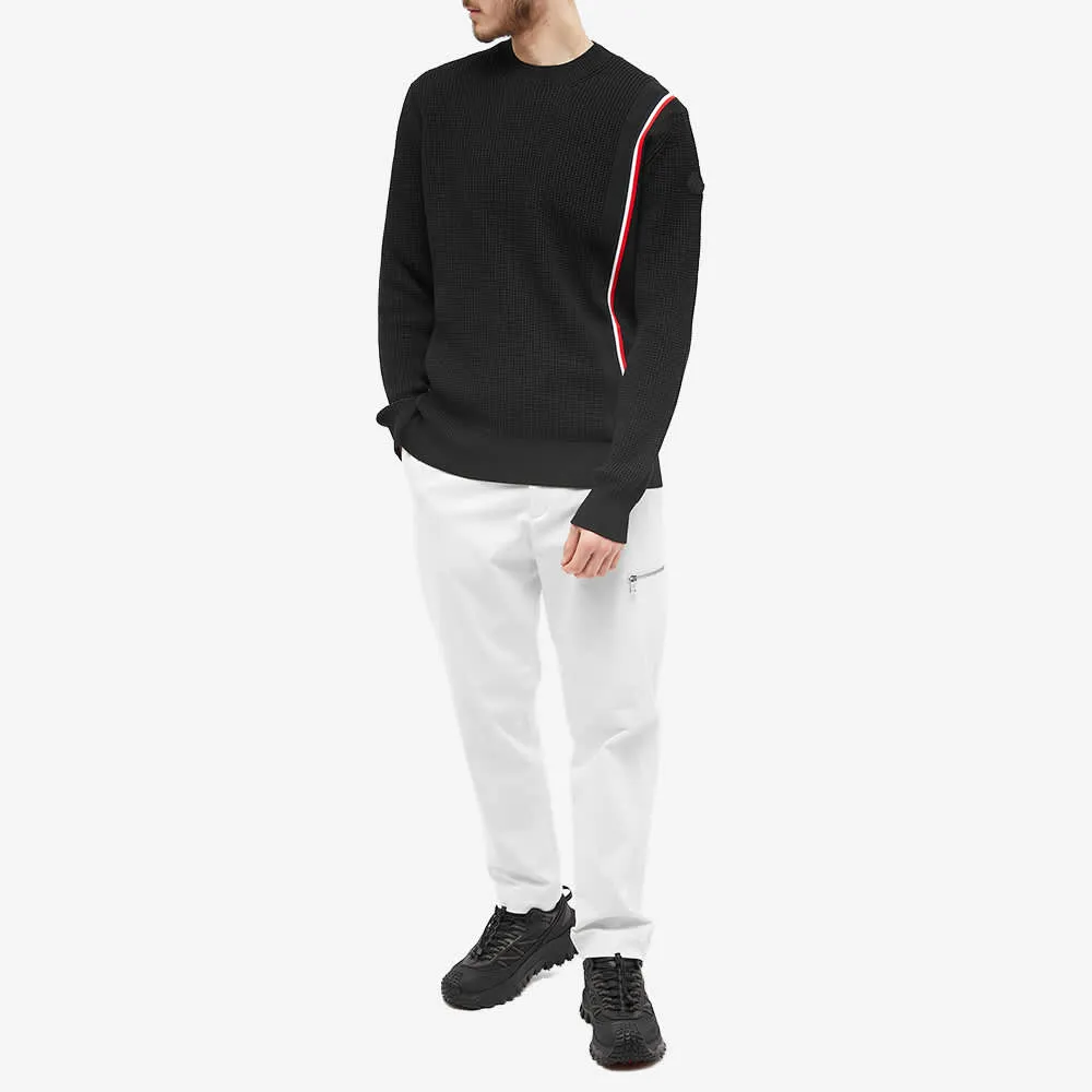 Moncler Tricolor Taping Crew Knit Jumper
