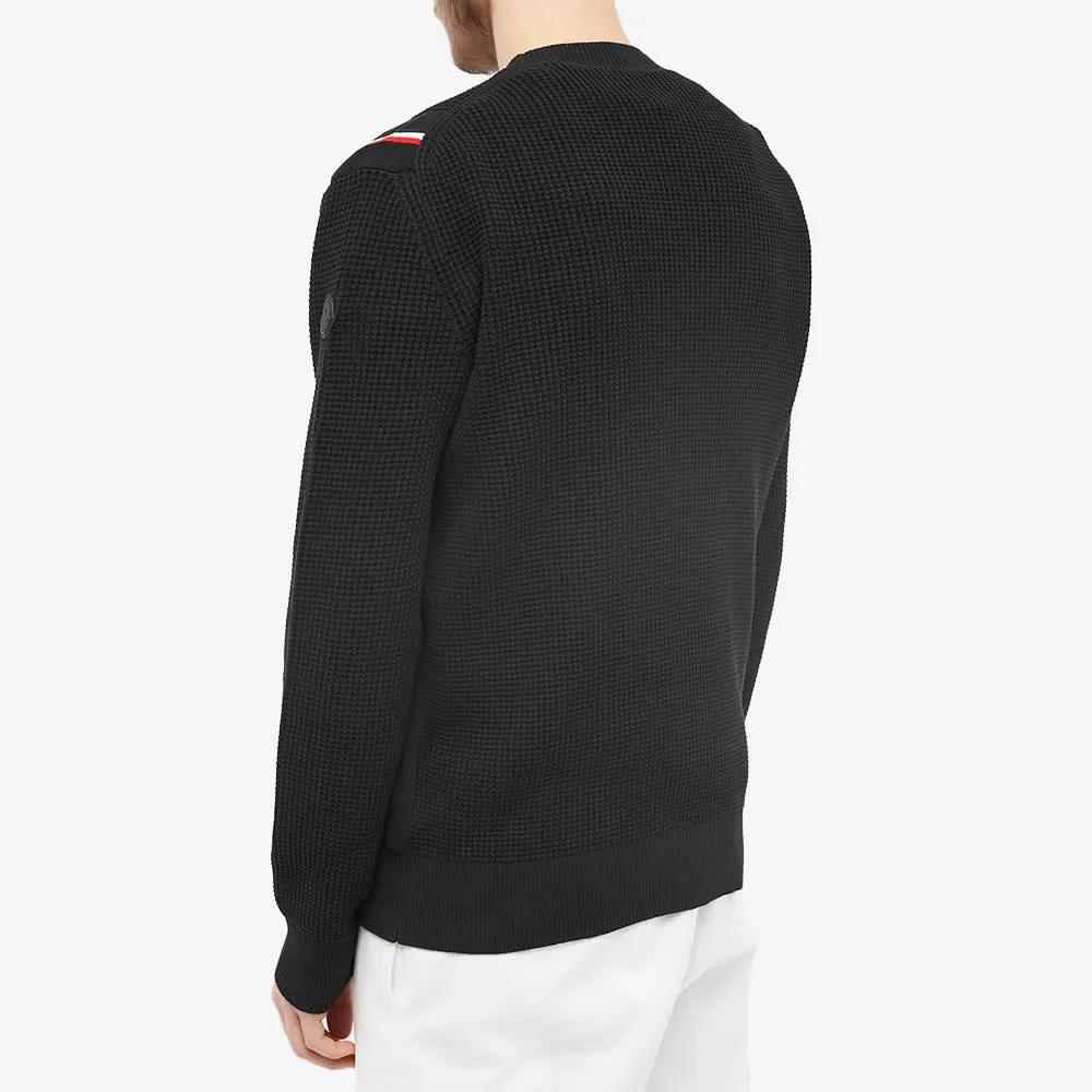Moncler Tricolor Taping Crew Knit Jumper