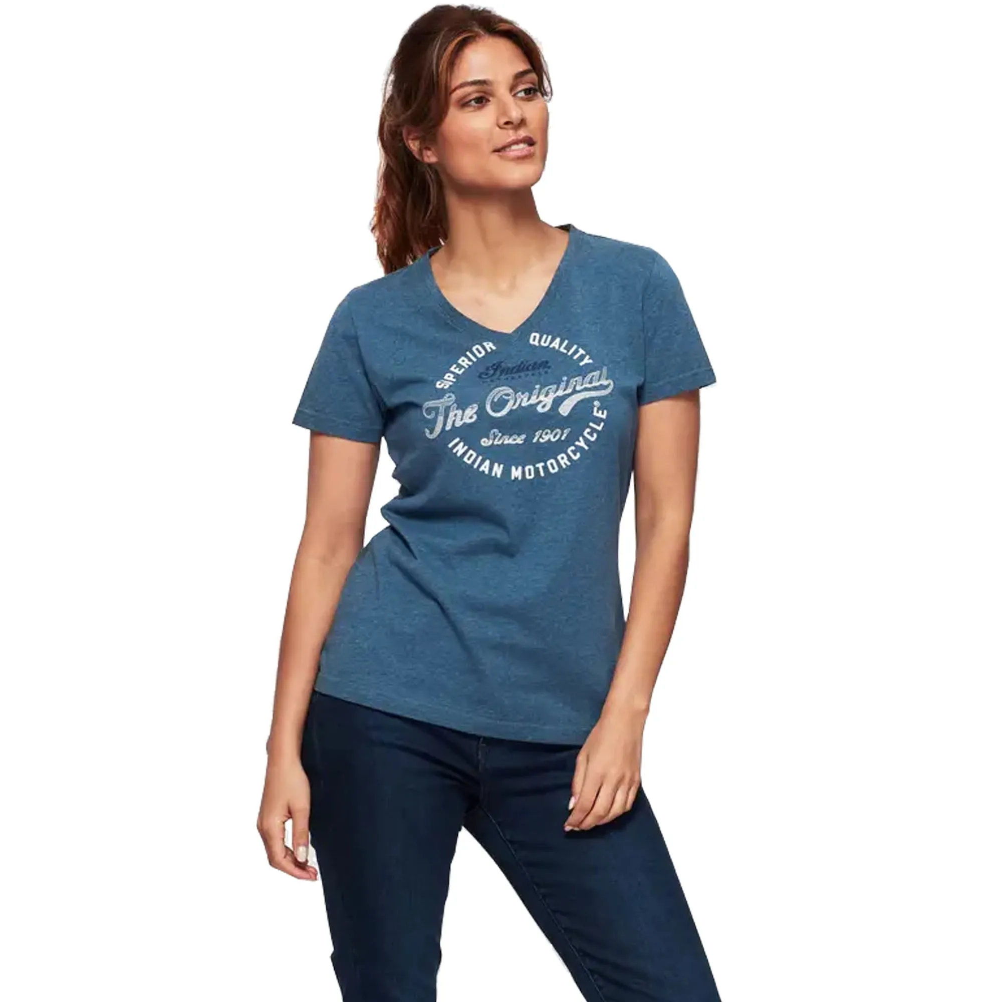 Polaris  Womens Original Embroidery T-Shirt Tee Lightweight Comfortable Green