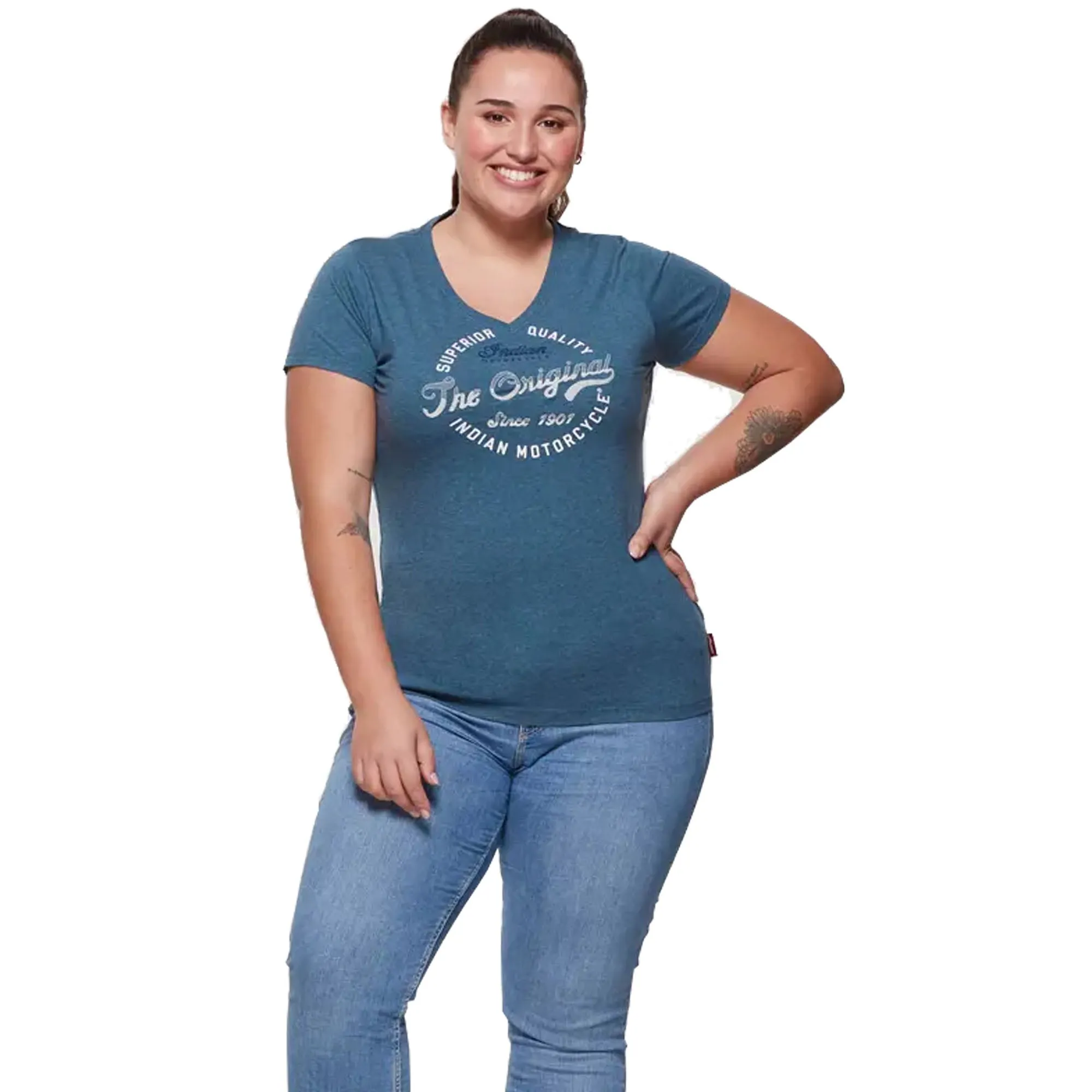 Polaris  Womens Original Embroidery T-Shirt Tee Lightweight Comfortable Green