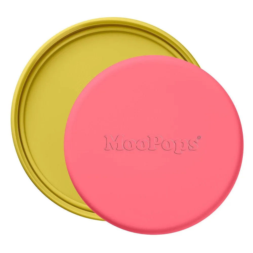 Reusable Tin Tops by MOOPOPS - Pink & Olive
