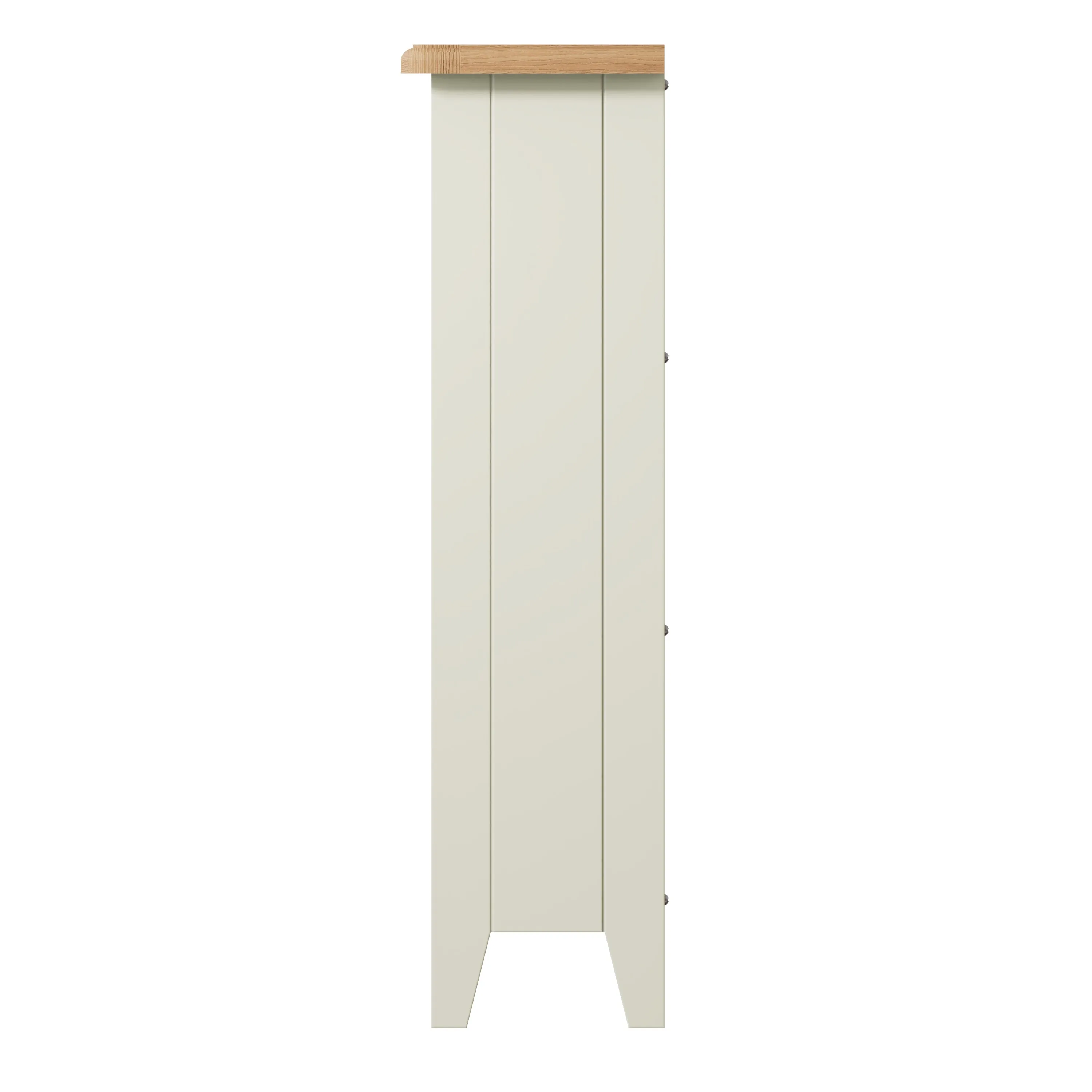 Salisbury Pure White Bookcase Small Wide 70 x 22 x 82 cm