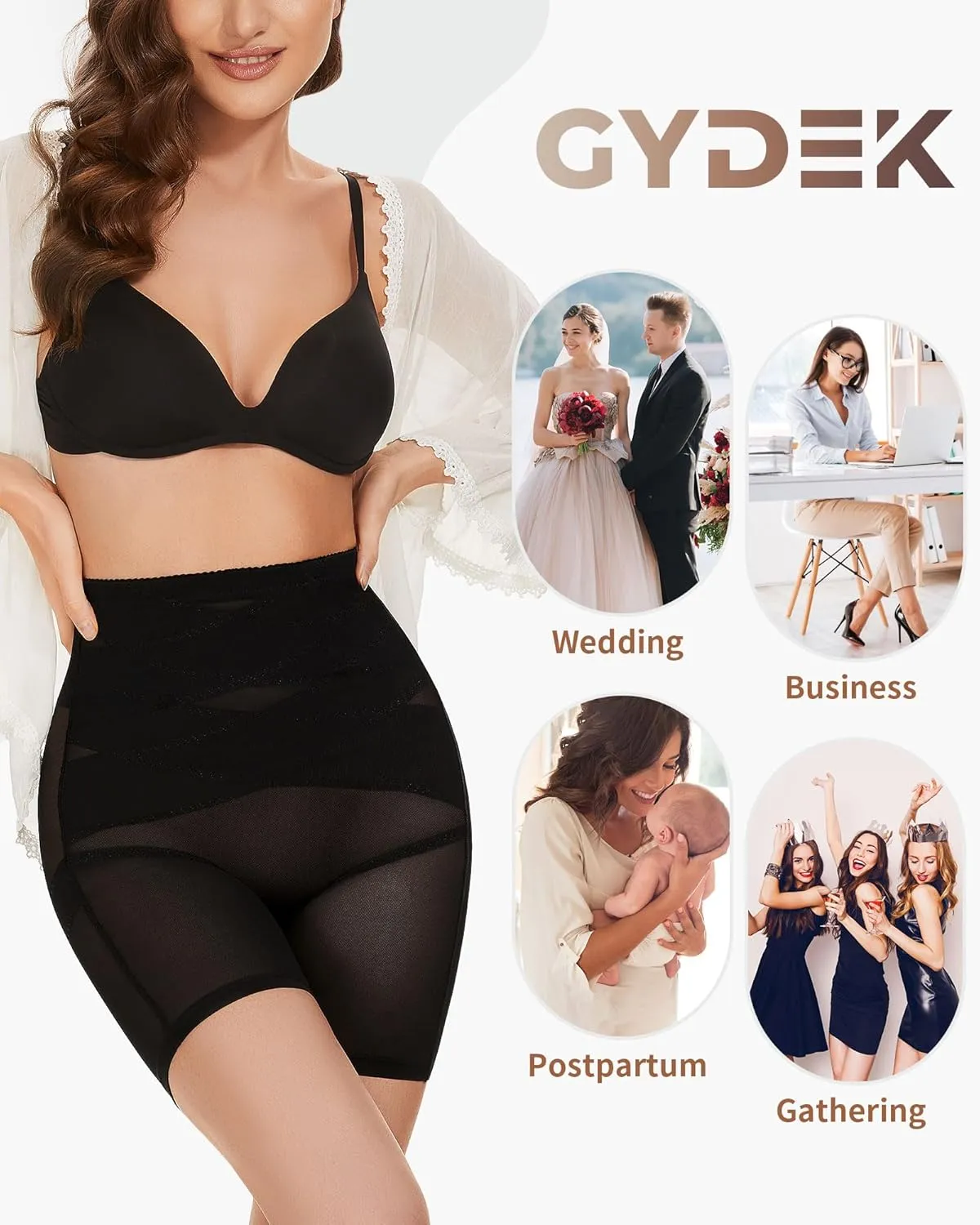 Shapewear Tummy Control Shorts - High Waisted Body Shaper Underwear Thigh Slimmer Panties Waist Trainer Girdle Panty