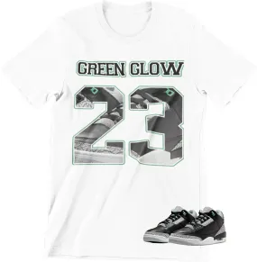 Shirt to Match Jordan 3 Green Glow Sneakers, Men's Graphic Tee.