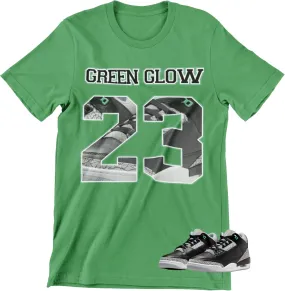 Shirt to Match Jordan 3 Green Glow Sneakers, Men's Graphic Tee.