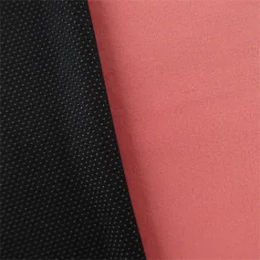 Single Sided Mesh Fleece - Rouge Pink/Black Fabric