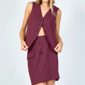 Stylish pinstripe skirt wholesale