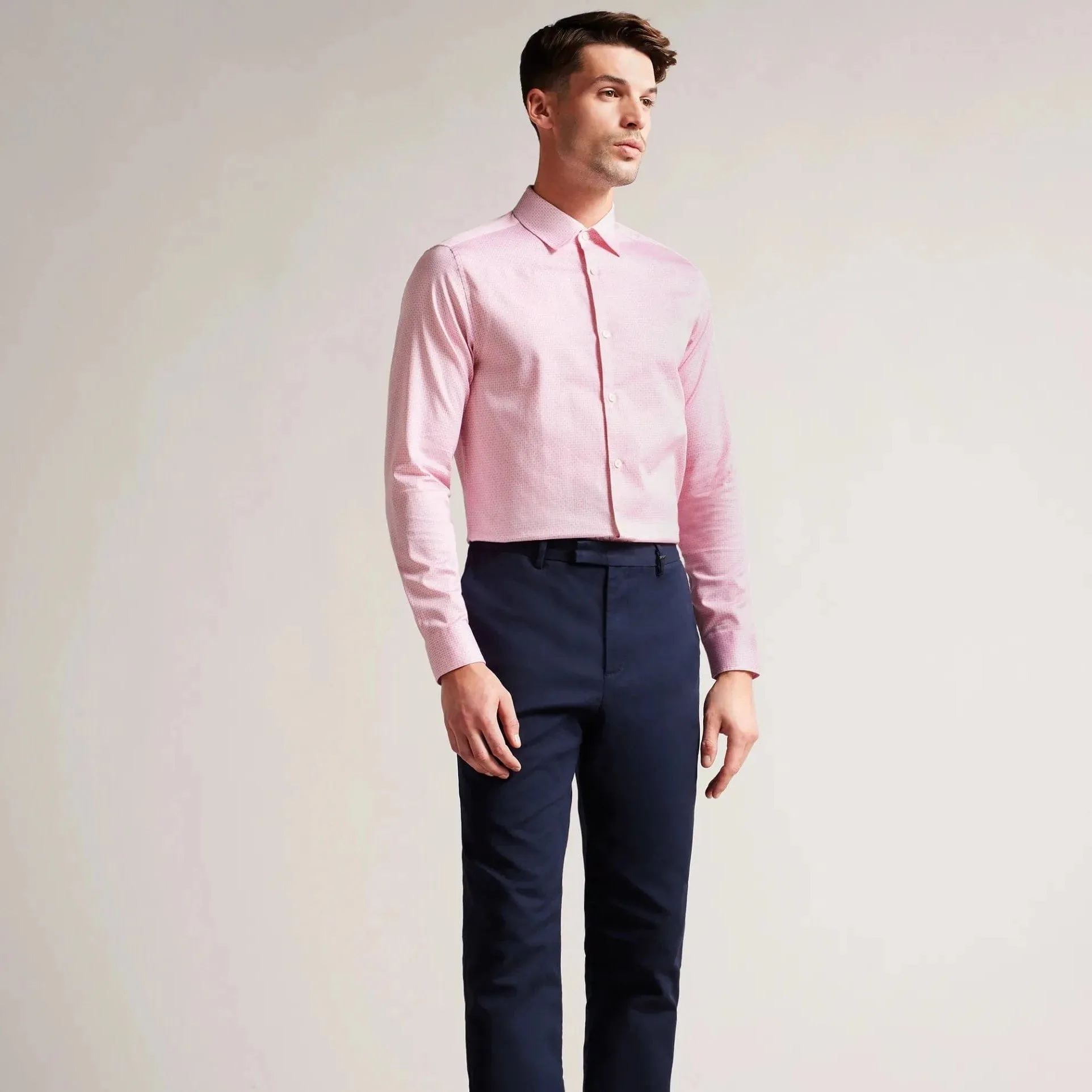 Ted Baker Strine Print Shirt Pink
